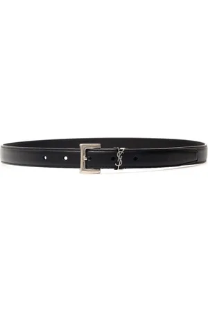 Saint Laurent Cintura in pelle con dettaglio YSL