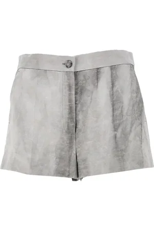 Pinko Shorts in raso fiammato délavé