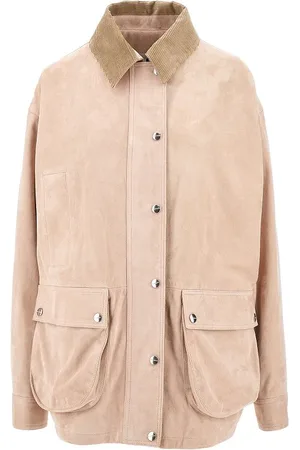 Halfboy Parka in pelle scamosciata