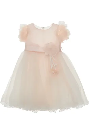 BIMBALÒ Abito in tulle con fiore e fiocco Bambino 120