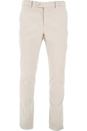 Brunello Cucinelli Pantalone Italian Fit in gabardina Uomo 48