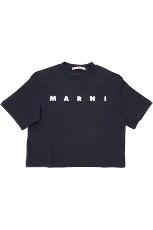 Marni T-shirt con stampa logo metallizzata Bambino 10Y