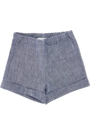 BONPOINT Shorts in chambray di cotone Bambino 2Y