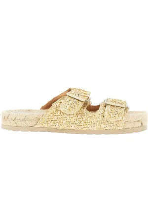 MANEBI Sandali Nordic in rafia intrecciata