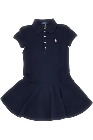 Ralph Lauren Mini abito in piquet di cotone elasticizzato Bambino 5Y