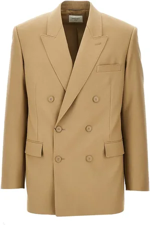 Saint Laurent Giacca doppiopetto in gabardina di lana Uomo 48