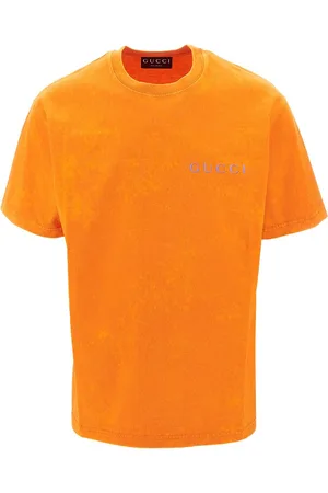 Gucci T-shirt in jersey tinto capo con stampa logo Uomo M