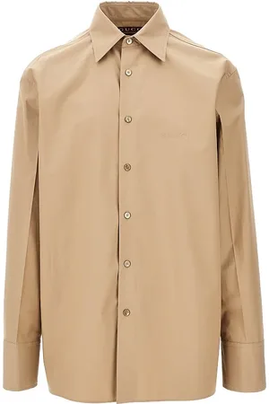 Gucci Camicia in popeline con logo goffrato Uomo 50