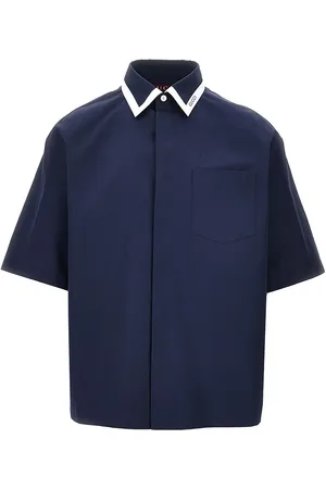 Gucci Camicia in popeline con logo sul colletto Uomo 46
