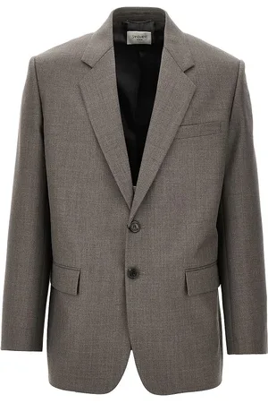 Saint Laurent Giacca monopetto in chiné di lana Uomo 50