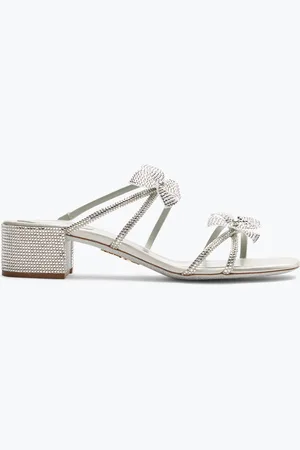 RENE CAOVILLA Sandalo Slider Cleo Con Fiori 40