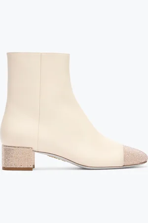 RENE CAOVILLA Stivaletto Bonnie In Pelle E Cristalli Oro 40