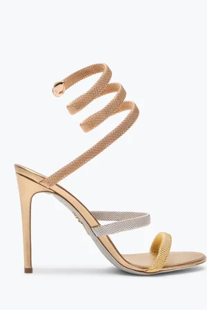RENE CAOVILLA Sandalo Trigold Cleo Tre Ori 105