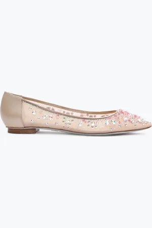 RENE CAOVILLA Ballerina Cinderella Champagne 10