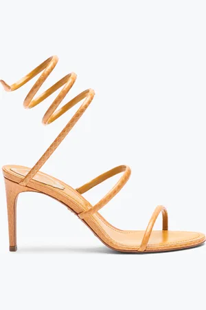 RENE CAOVILLA Sandalo Cleo In Pelle Di Serpente Ayers 80