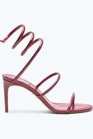 RENE CAOVILLA Sandalo Cleo In Pelle Di Serpente Ayers 80