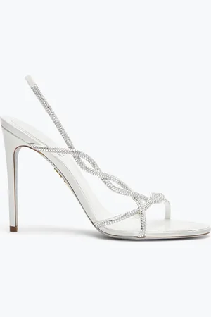 RENE CAOVILLA Sandalo Braid Avorio 105