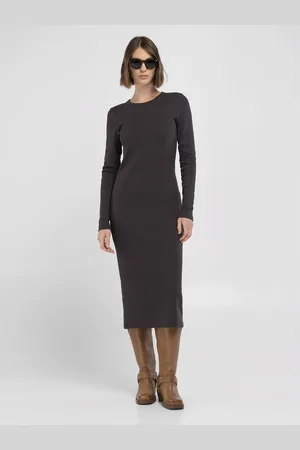 Replay Vestito Midi Slim Fit A Costine