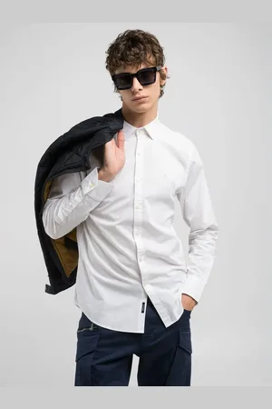 Replay Camicia In Popeline Di Cotone