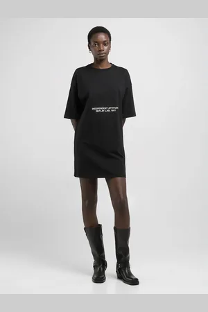 Replay Vestito Corto In Jersey Di Cotone Organico