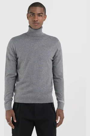 Replay Pullover A Collo Alto In Cotone E Cashmere