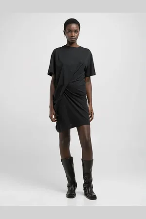 Replay Vestito Mini In Jersey Con Drappeggio