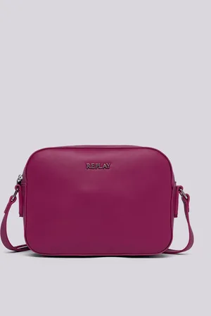 Replay Camera Bag Tinta Unita Con Logo