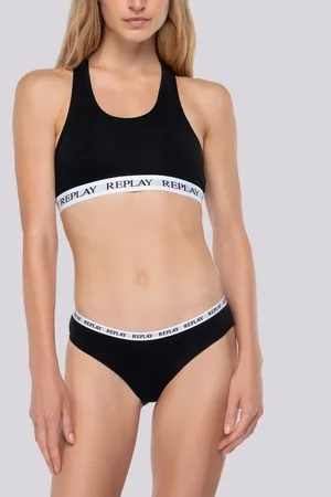Replay Reggiseno Sportivo Con Elastico A Contrasto