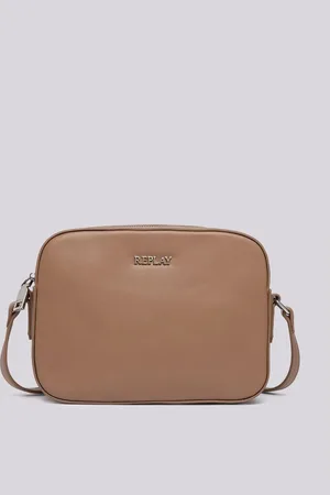 Replay Camera Bag Tinta Unita Con Logo