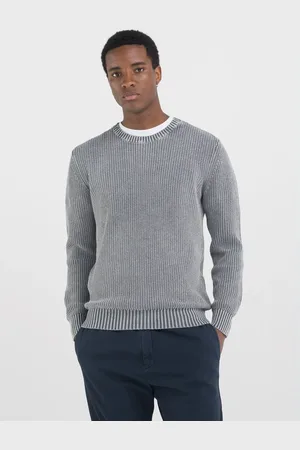 Replay Maglione Girocollo In Cotone Crinkle