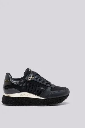 Replay Sneakers Platform Con Lettering Penny Wave