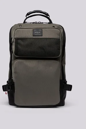 Replay Zaino In Twill Con Tasche