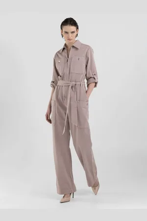 Replay Tuta Wide Leg In Denim Atelier