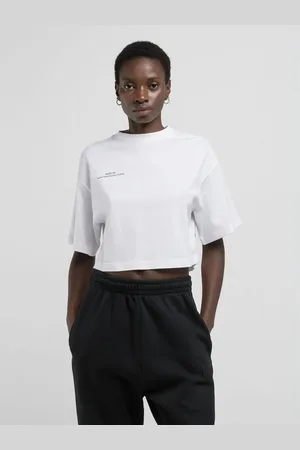 Replay T-shirt Cropped In Cotone Organico Con Lettering