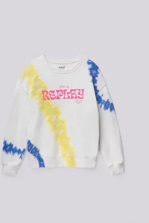 Replay Felpa Loose Fit Tie-dye