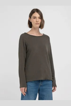Replay T-shirt Regular Fit A Maniche Lunghe In Jersey Fiammato
