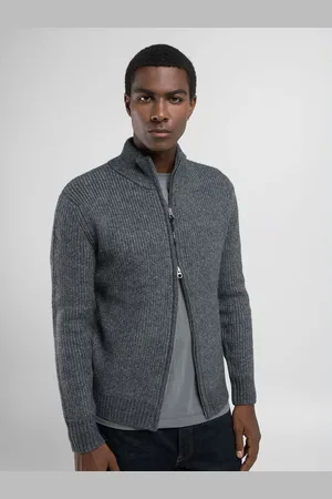 Replay Maglione Full-zip In Misto Lana