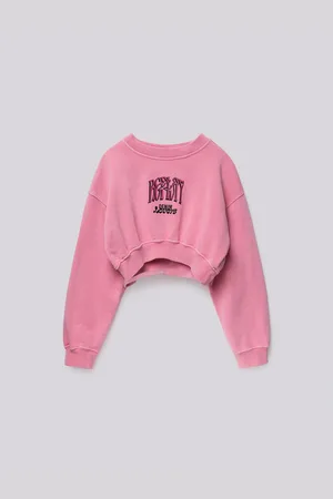 Replay Felpa Cropped Con Logo