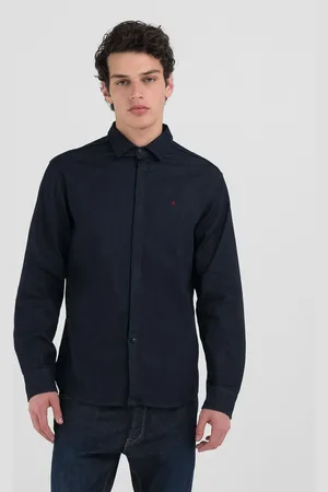 Replay Camicia Slim Fit In Denim Ricamo R