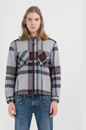 Replay Camicia Full-zip Fantasia Check