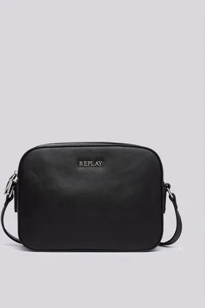 Replay Camera Bag Tinta Unita Con Logo