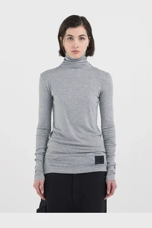 Replay T-shirt Slim Fit A Maniche Lunghe E Collo Alto