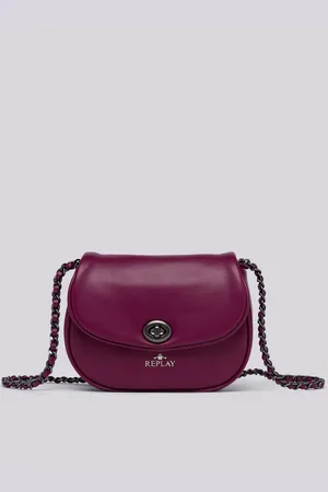 Replay Borsa Saddle Con Patta E Logo