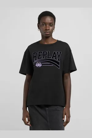Replay T-shirt Regular Fit Con Lettering