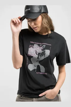 Replay T-shirt In Jersey Con Stampa Fiore