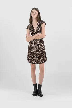 Replay Vestito Corto Animalier