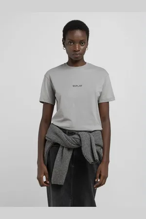 Replay T-shirt Regular Fit Con Lettering Glitter