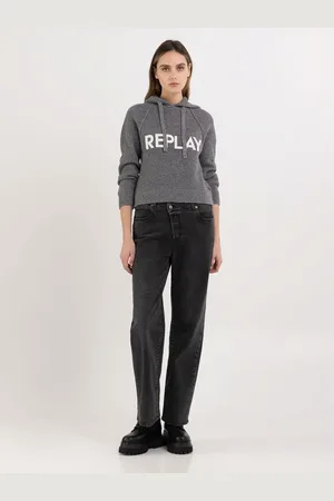 Replay Maglione Con Cappuccio E Lettering