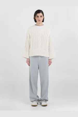 Replay Maglione Cropped Con Motivo A Trecce
