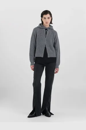 Replay Maglione Cropped Con Cappuccio E Zip
